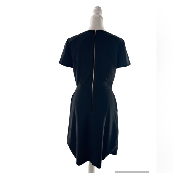 Tahari Fit & Flare Short Sleeve Dress with Side Pockets - Picture 2 of 10